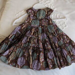 Vintage Baby Gap Sleeveless Tree Dress 6/12 mos